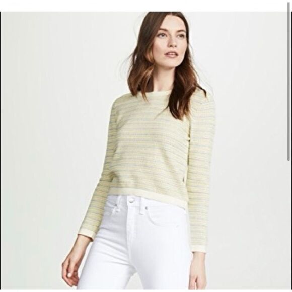 Veronica Beard Boise Sweater in Yellow Multi sz XL NWT - Picture 1 of 8